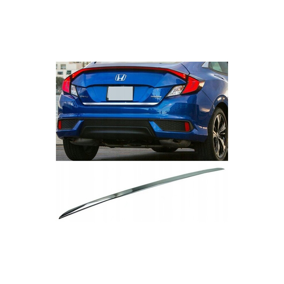 Honda Civic X Hb - Chrome Trunk Trim - Tailgate Accent 4108150883354