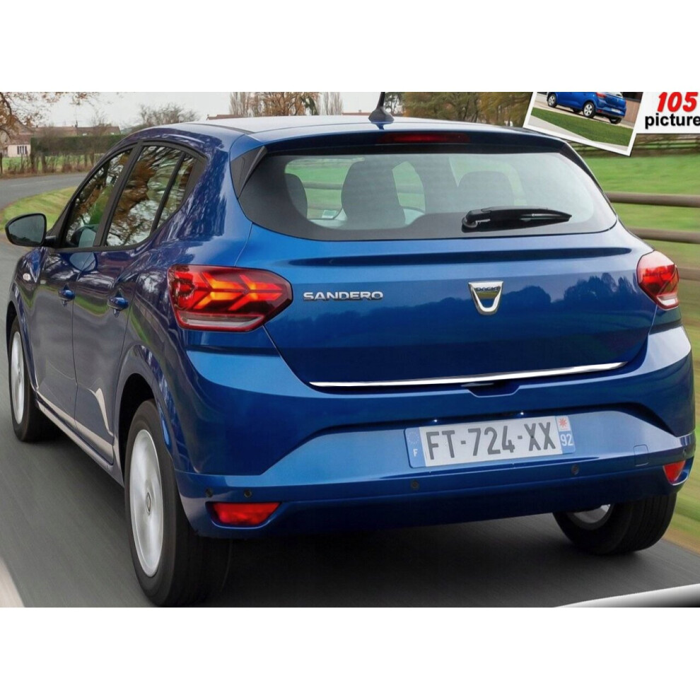 DACIA SANDERO III - Chrome Trunk Trim - Tailgate Accent