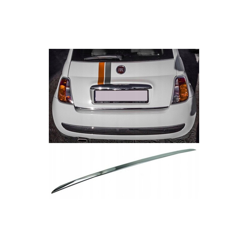 Fiat 500 - Chrome Trunk Trim - Tailgate Accent 4111209260464