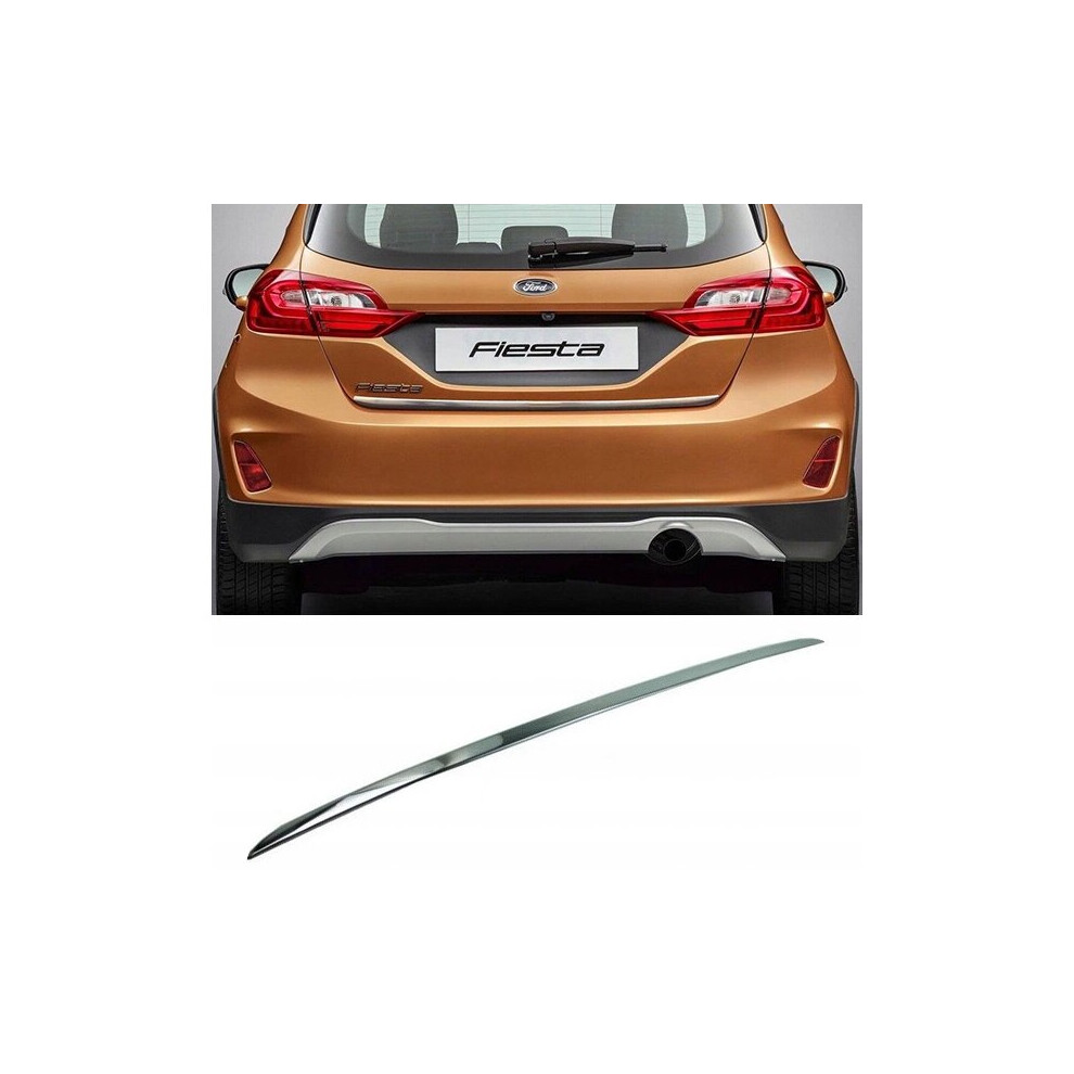 Ford Fiesta Mk8 17+ Chrome Trunk Trim - Tailgate Accent 4104434512194