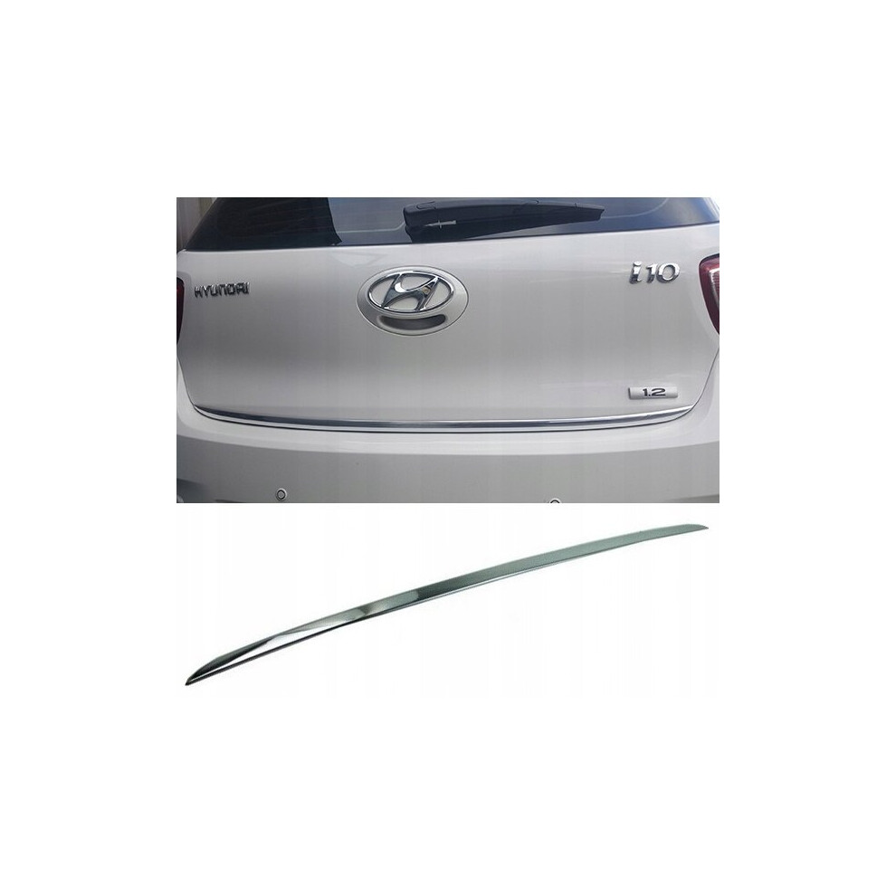 Hyundai I10 Ii Ia - Chrome Trunk Trim - Tailgate Accent - Premium Car Rear Detail 4109835425869