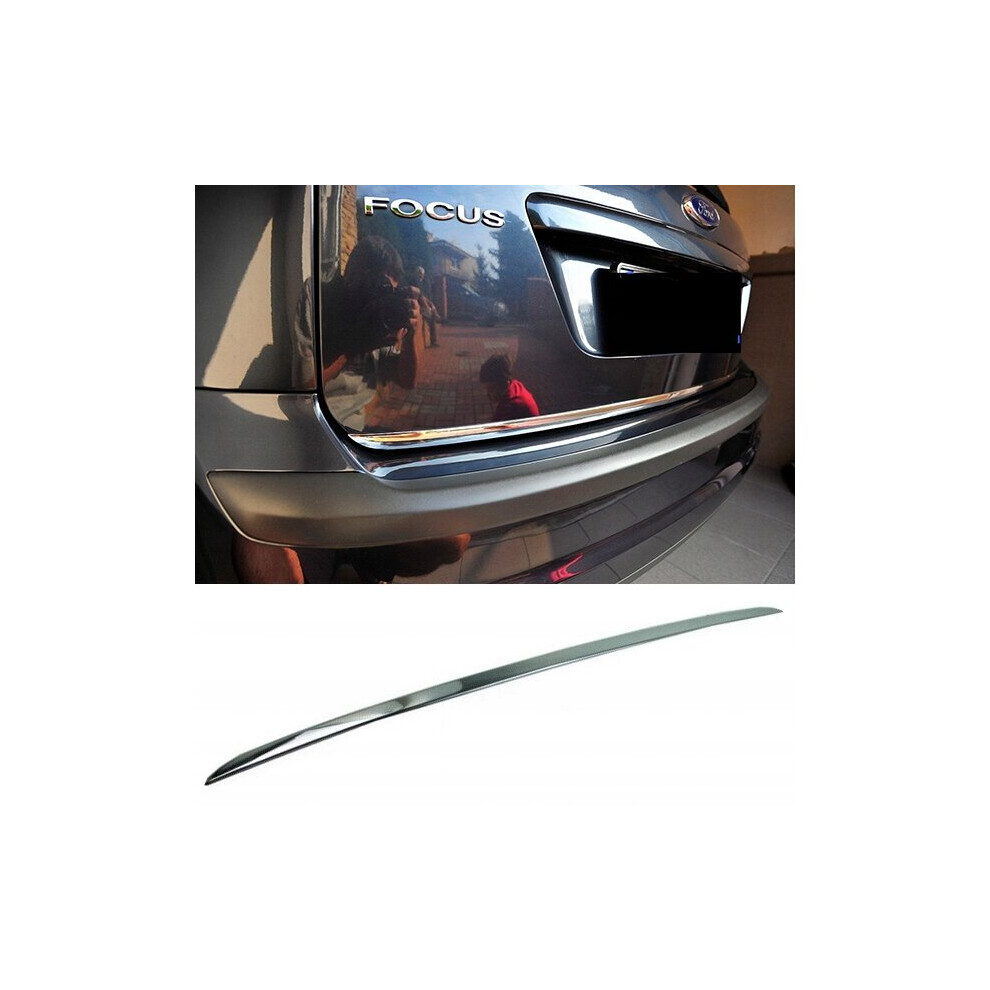 Ford Focus Mk Ii Hb - Chrome Trunk Trim - Tailgate Accent 4108209332116