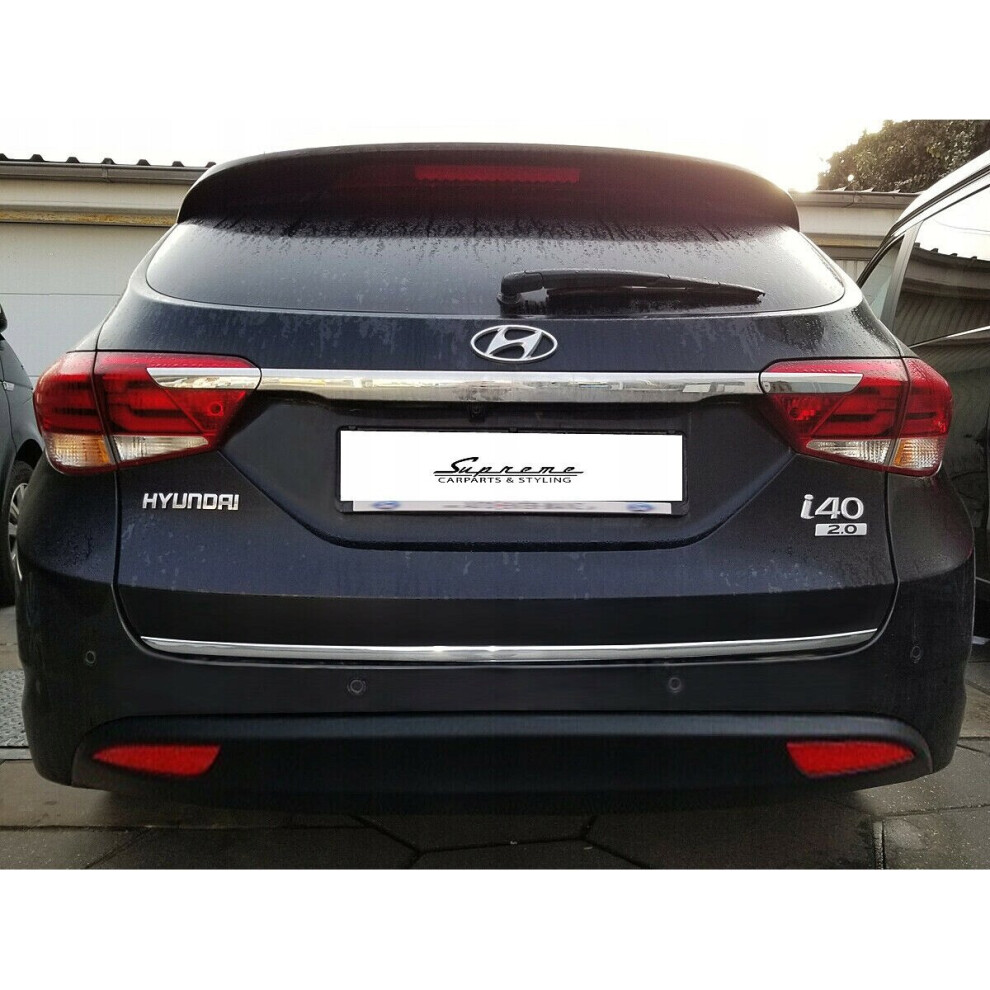 Hyundai I40 Cw Vf - Chrome Trunk Trim - Tailgate Accent - Premium Car Rear Detail 4117712326635
