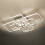 Living And Home (Suqare, 8 Heads) Modern Dimmable LED Chandelier Ceiling Light with Remote 6