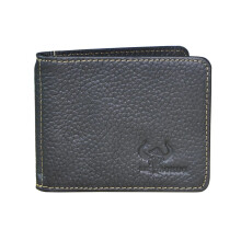 Male Leather Slim Wallet Front Pocket Money Clip Mini Bill Purse For Men 1055-b