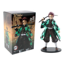 (Tanjirou With box) Anime Demon Slayer Figure Kamado Tanjirou Nezuko Action Figures PVC Model Toys Zenitsu Figurine Inosuke Kimetsu No Yaiba Figura