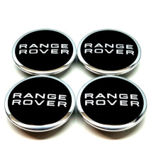 Range Rover Black Chrome 63Mm Wheel Centre Caps Evoque Freelander X 4