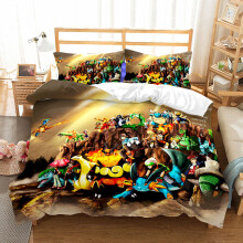 (Style 19, Single (135X200CM)/2PCS) Pokemon Bedding Single Double King Duvet Cover UK