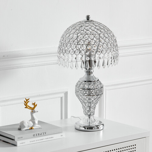 Living And Home Bedroom Umbrella Crystal Table Lamp Bedside Light 2