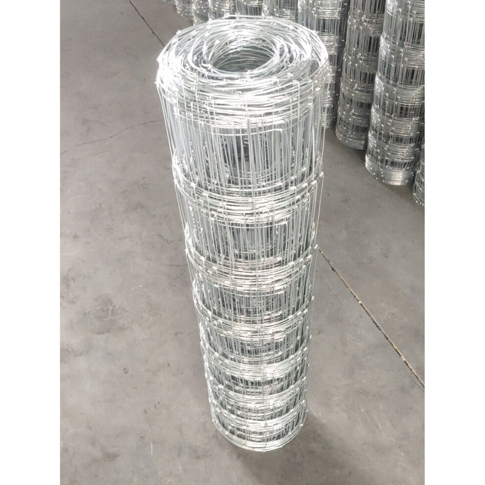 Animal Fence Forestry Fencing Pasture Fence 80cmx50m 2mm Wire Diameter Garden Farm Paddock Boundary Fence Livestock Fence for Pig Sheep Deer Cow Horse
