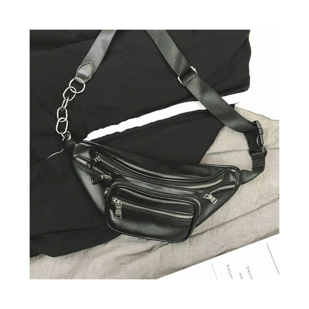 High PU Chain Waist Bag Bananka Travel Leisure Fanny Pack Men And Women Walking Mountaineering Belly Band-image-OPC-PBTND6T-NEW