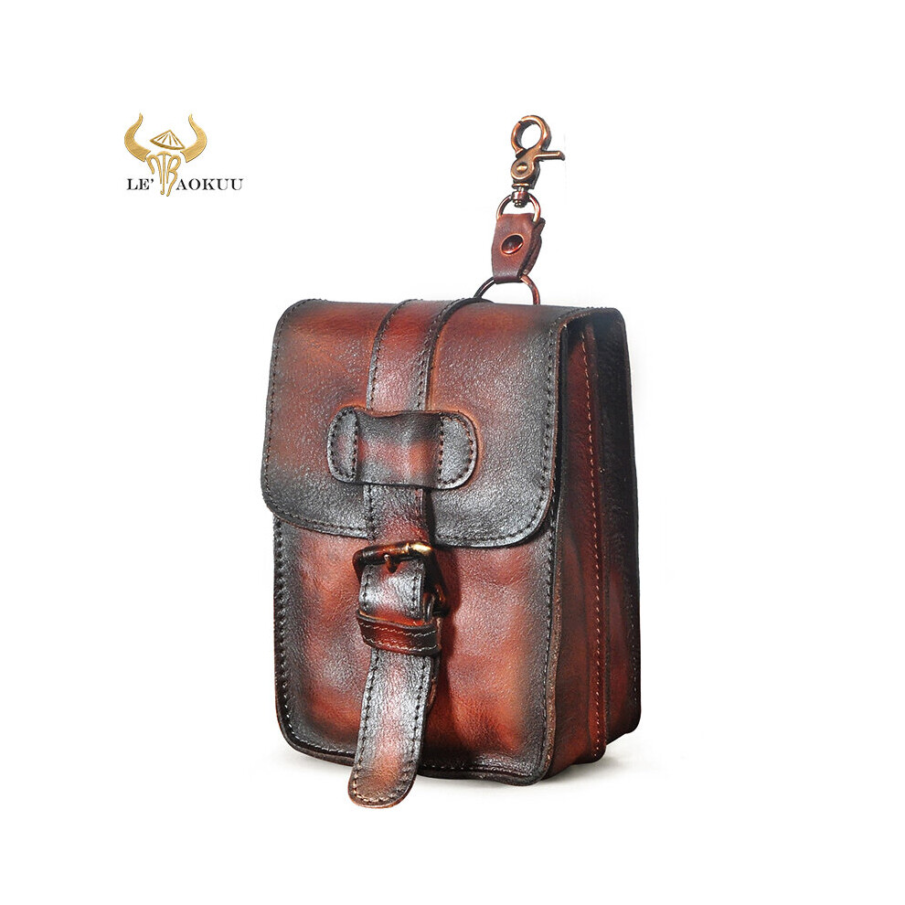 Hot Real Leather Travel Small Hook Fanny Waist Belt Pack Bag Phone Cigarette Pouch Case For Men Male 016-image-OPC-PBTND86-NEW