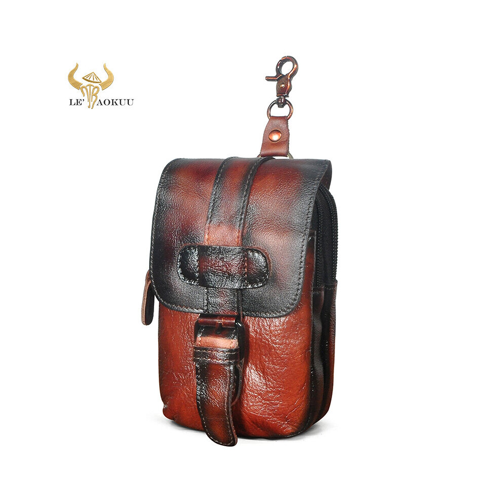 Hot Natural Real Leather Travel Hook Fanny Waist Belt Pack Bag Phone Cigarette Pouch Case For Men Male 014-image-OPC-PBTNF5Q-NEW
