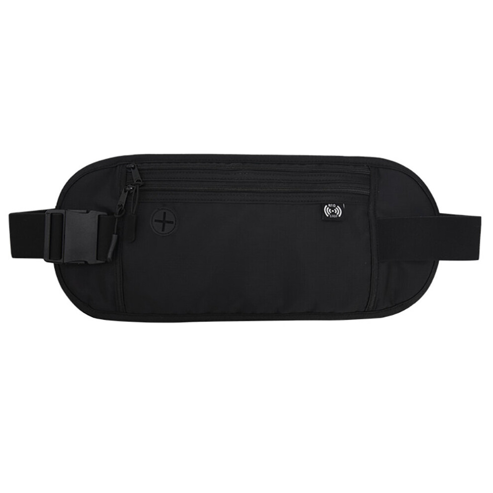 Fanny Pack Pouch Waterproof Outdoor Waist Bag Multifunctional Two-layer Zipper Ticket Passport Storage for Daily Travel Fitness-image-OPC-PBTNFBX-NEW