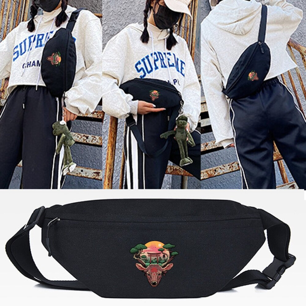 Waist Bags Dinosaurs In Hot Springs Print Chest Bag Cross Pack Outdoor Sports Belt Bag Unisex Shoulder HandBags-image-OPC-PBTNFM9-NEW