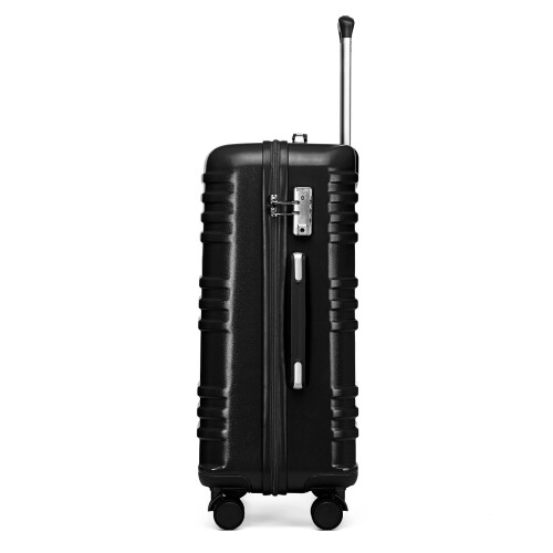 (24 inch ) British Traveller-ABS Black Hard Shell Suitcase 2