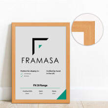 (Beech, 34x24 Inch) The Photo Factory Frame | Wooden Photo & Art Frames