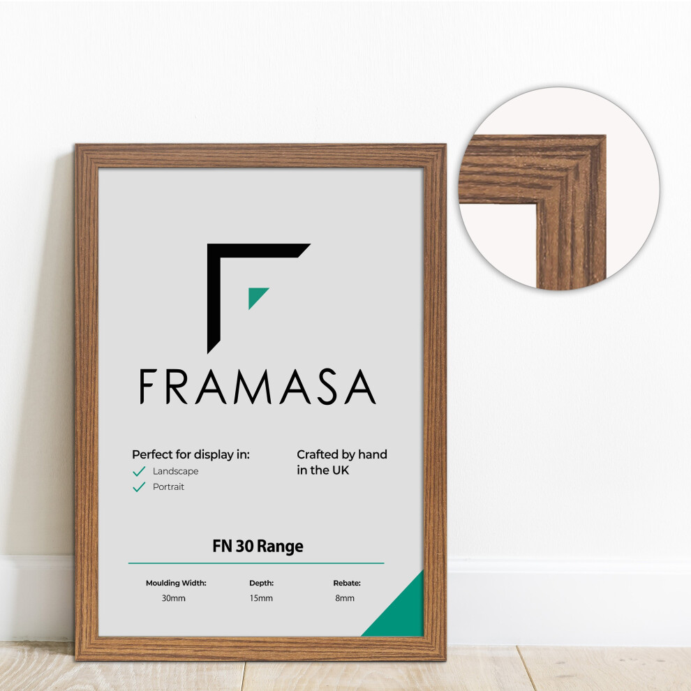Framasa ( Oak, 14X11 Inch) The Photo Factory Frame | Wooden Photo & Art Frames Dark