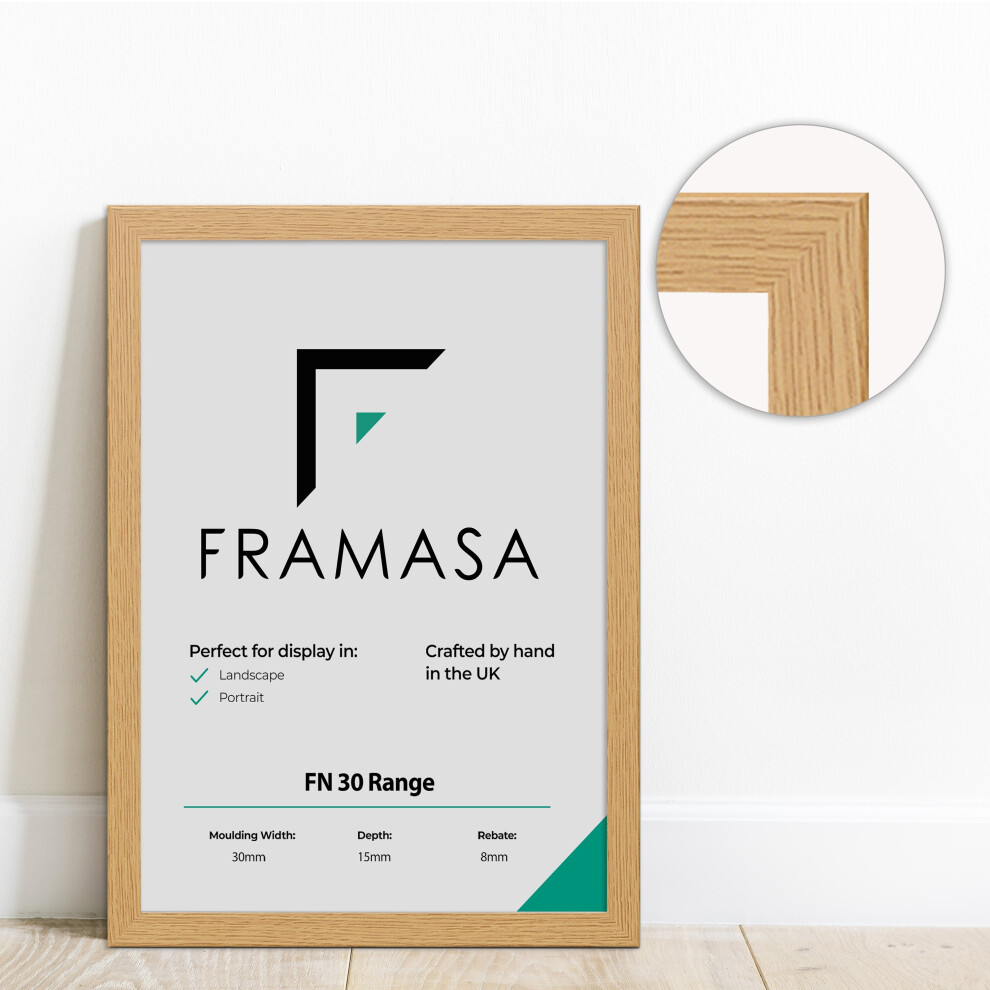 Framasa (Oak, 95X33 Cm) The Photo Factory Frame | Wooden Photo & Art Frames
