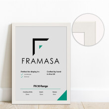 (White, 30x24 Inch) The Photo Factory Frame | Wooden Photo & Art Frames