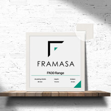 (White, 60x60 CM) The Photo Factory Frame | Wooden Photo & Art Frames