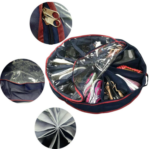 Underbed Round Shoes Boots Storage Solution Organiser Organizer Tidy Box Lid /BY 1