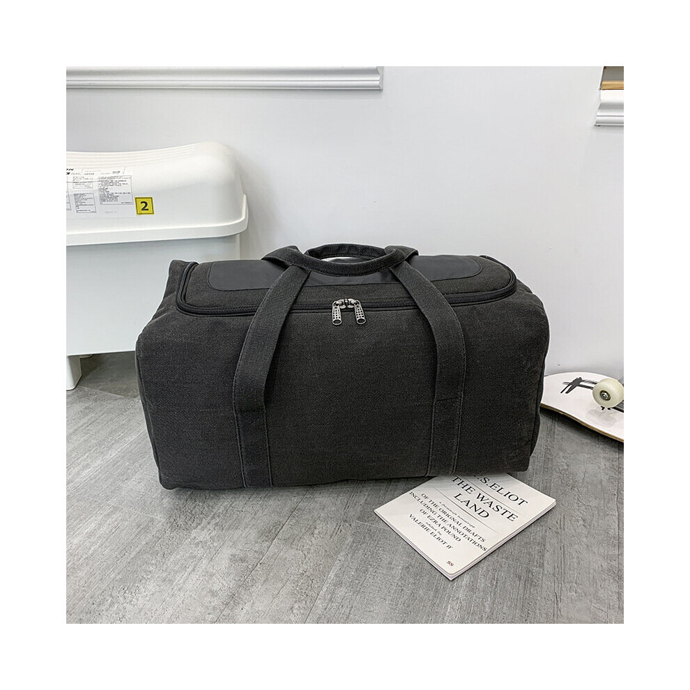 Large Capacity Canvas Travel Bag For Men Solid Durable Handbag Outdoor Sports Storage Luggage Backpack Sac De Voyage-image-OPC-PBTNJHM-NEW