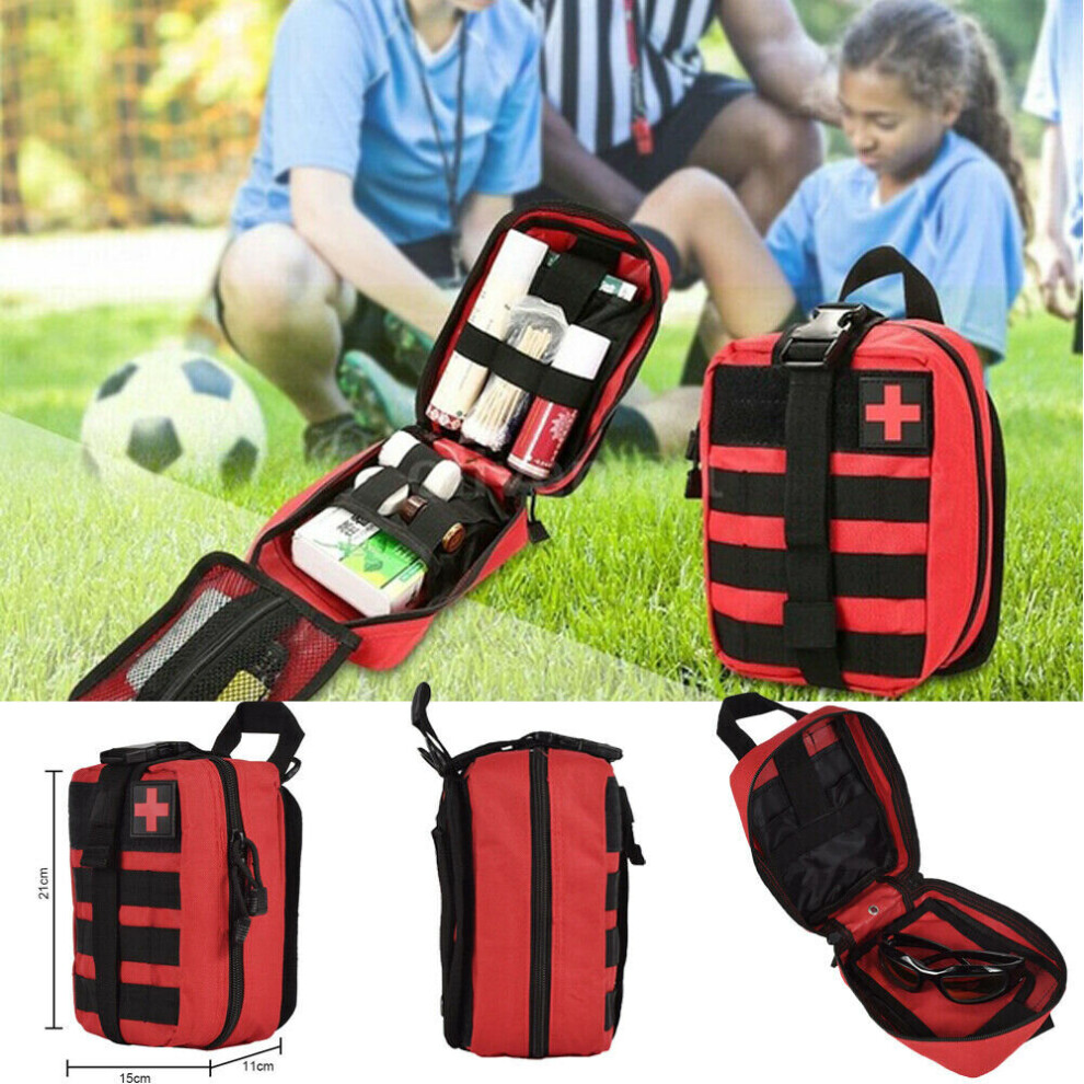 Red Newest Hot First Aid Kit Travel Bags Camping Sport Medical Emergency Survival Rescue Empty Bag