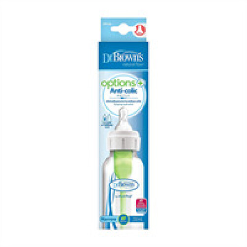 Dr Brown's Dr. Brown Natural Flow Options+ Anti-Colic Baby Feeding Bottle 250ml