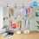 Telescopic Clothes Rail Heavy Duty Adjustable Height Clothes Rack 2