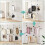 Telescopic Clothes Rail Heavy Duty Adjustable Height Clothes Rack 5