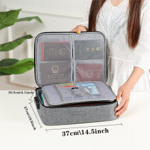 Waterproof Document Lockbox & Passport Holder - Password-Locked, Privacy-Safe File Organizer for Handbags