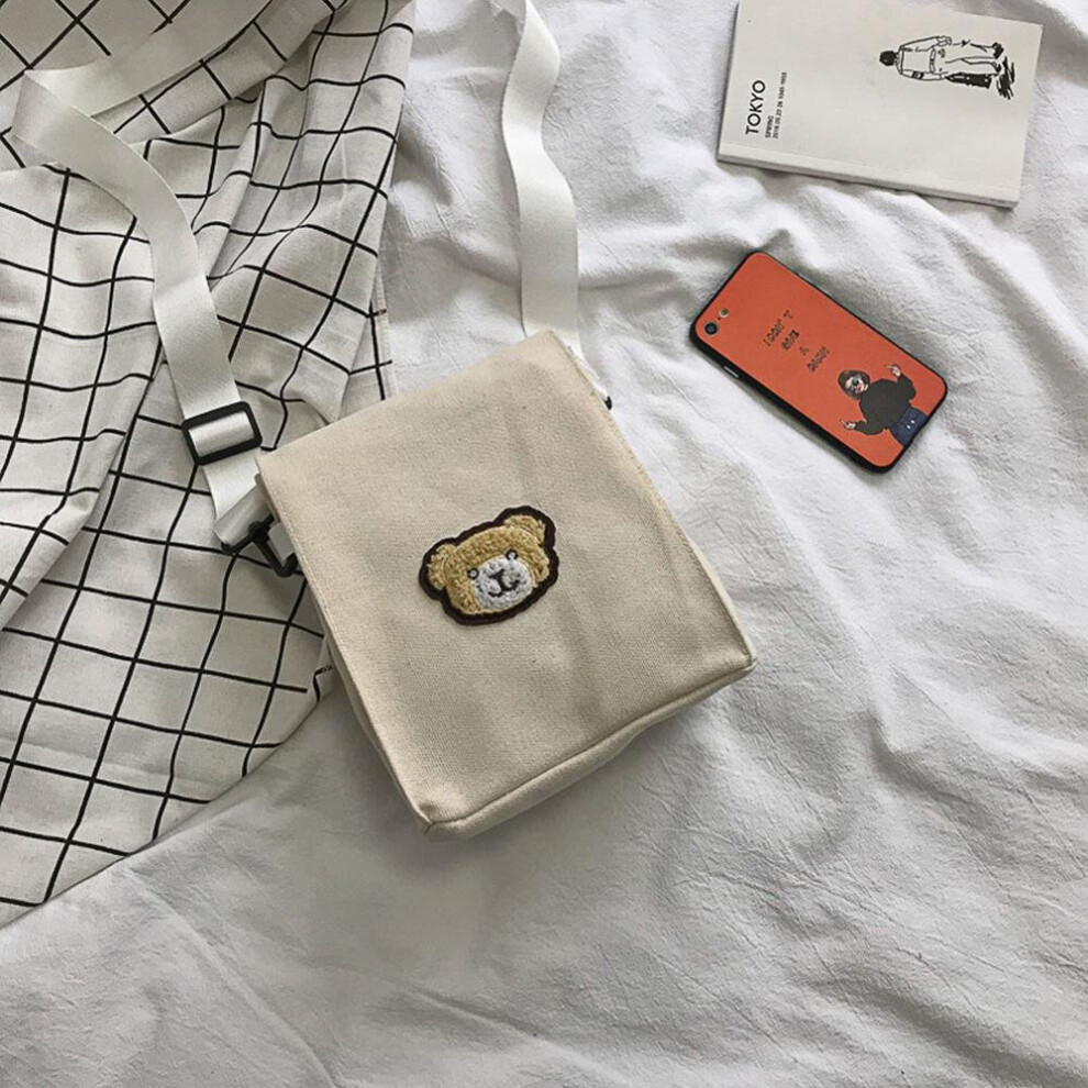 Crossbody Bags for Women Hot Cartoon Bear Handbags Casual School Bags Canvas Shoulder Bags Messenger Bags-image-OPC-PBTNMQV-NEW