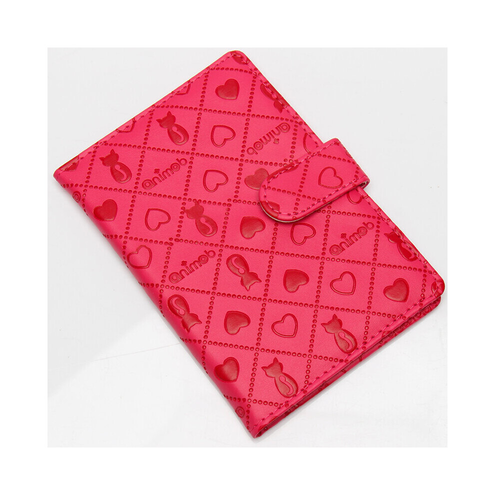 Buckle Passport Holder Persian Cat Passport Leather Short Passport Holder Embossed Leather Candy Ticket Holder-image-OPC-PBTNSYG-NEW