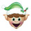 Christmas Elf Head Shape 35" 1