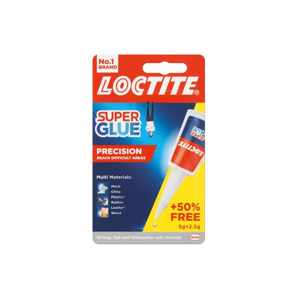 Loctite Super Glue Precision 5g Plus 50% Free