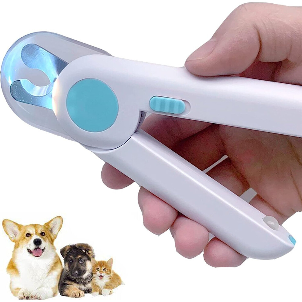 Gopatriot Memory Dog Nail Scissors With Led Pet Nail Clippers And Trimmers Light
