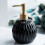 Gold Pump Shampoo Dispenser For Shower, 400ml - Black 1