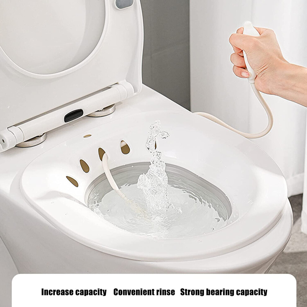 Gopatriot Memory Squat Free Foldable Toilet With Flusher