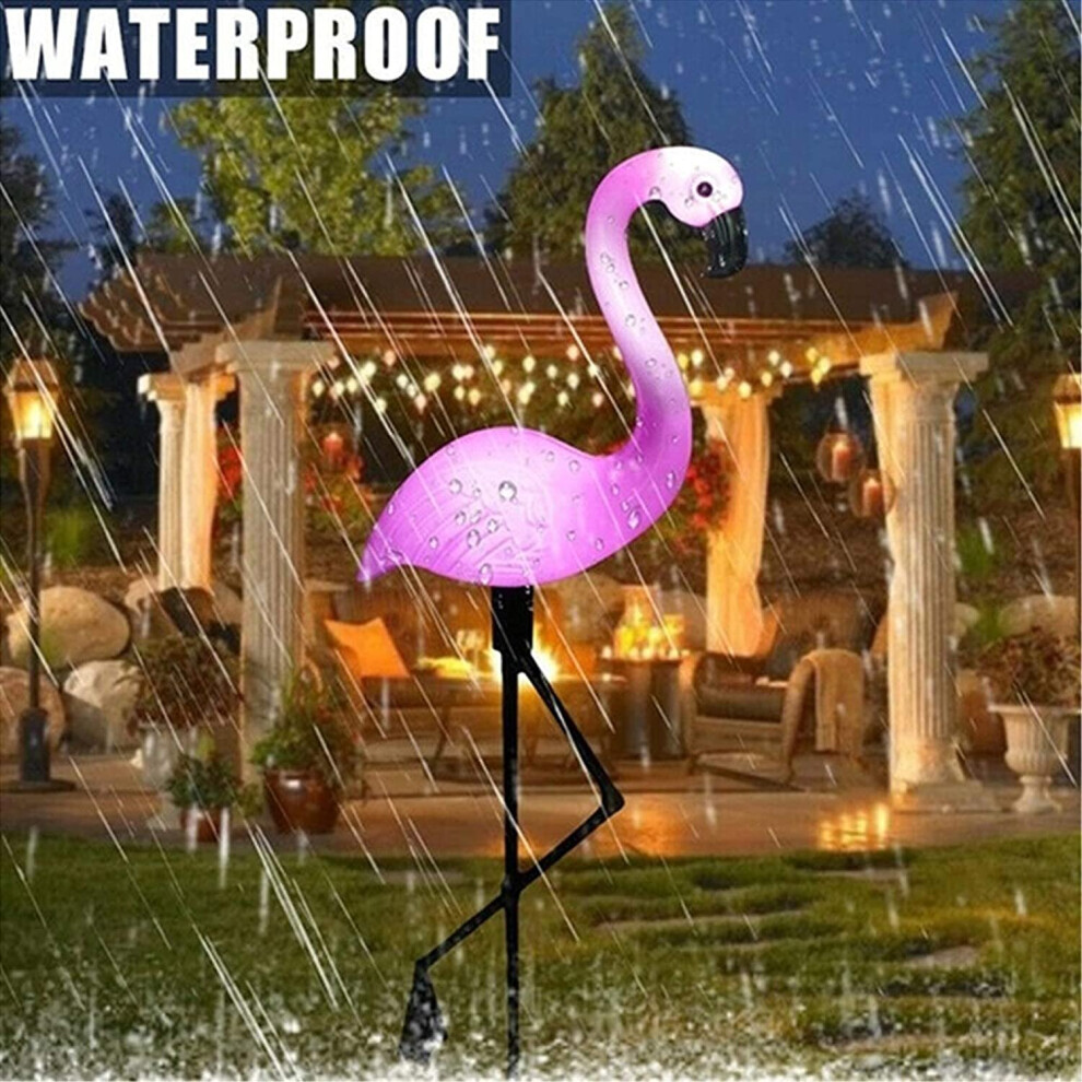 Outdoor Solar Lights, 3 Pack Flamingo Garden LED Decorative Lights