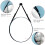 Round Makeup Vanity Mirror Framed Mirror Hanging (Black) 6