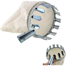 Fruit Picker, Metal Fruit Catcher Net with Protective Cover