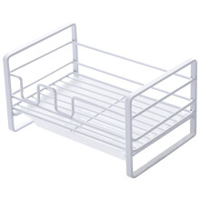 Sink Caddy with Removable Tray, Kitchen Sink Organiser, White