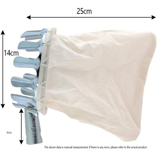 Fruit Picker, Metal Fruit Catcher Net with Protective Cover 2