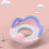 Potty Training Seat with Handle and Splash Guard, with Upholstery (Pink + PU Pad) 3