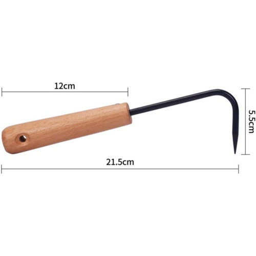 Handle Weeding Garden Weeding Tool Single Claw Hook (Black) 2