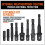 Hex Shank Impact Driver Socket Adapter, 1/4" 3/8" 1/2" Impact Driver Adapter 3