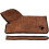 Dog Bathrobe Towel with Adjustable Straps (Brown, L, Back Length 23.6") 3