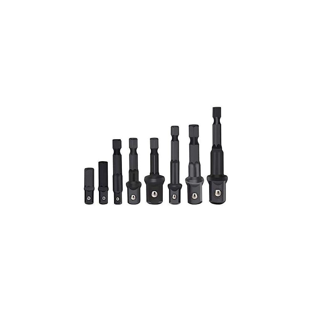 Hex Shank Impact Driver Socket Adapter, 1/4" 3/8" 1/2" Impact Driver Adapter 9365884492640