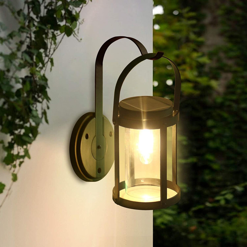 Solar Outdoor Security Wall Light, Outdoor Waterproof LED Hanging Solar Light